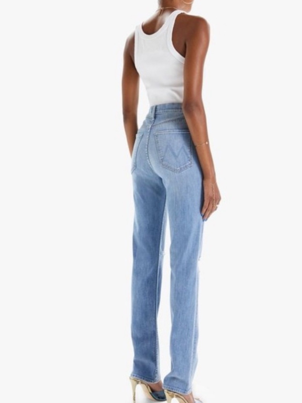 MOTHER SUPERIOR High waisted rider skimp jeans